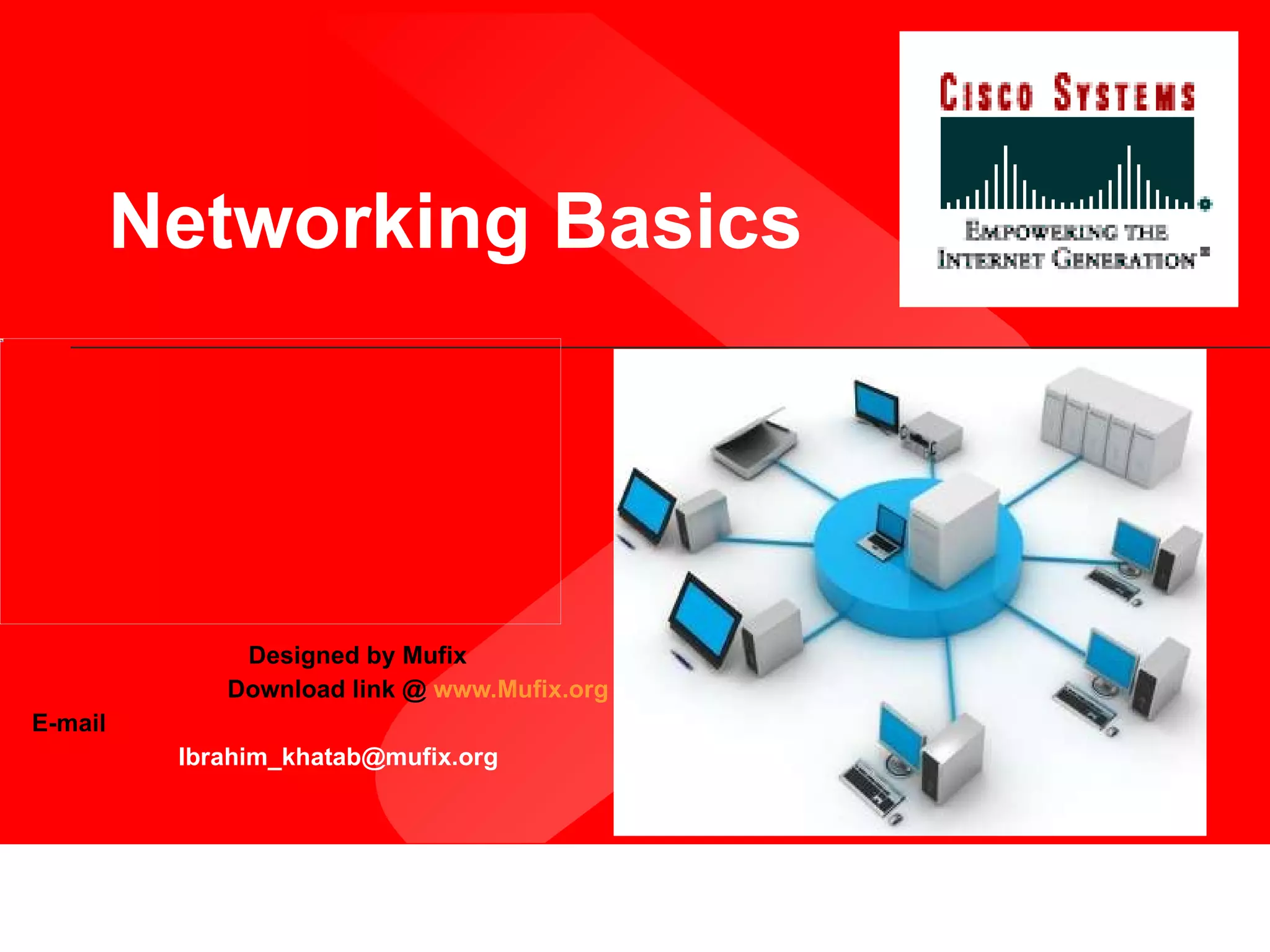 Networking Basics Designed by Mufix Download link @  www.Mufix.org E-mail  [email_address] 