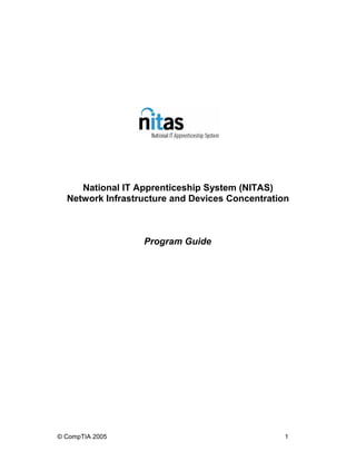 National IT Apprenticeship System (NITAS)
Network Infrastructure and Devices Concentration
Program Guide
© CompTIA 2005 1
 