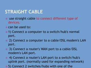 Straight Router Connection NETWORK INFRASTRUCTURE MANAGEMENT-mod1_1.pptx