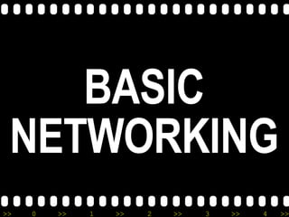 BASIC NETWORKING 