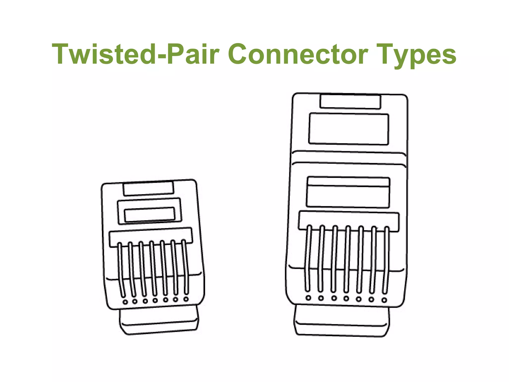 Twisted-Pair Connector Types
 