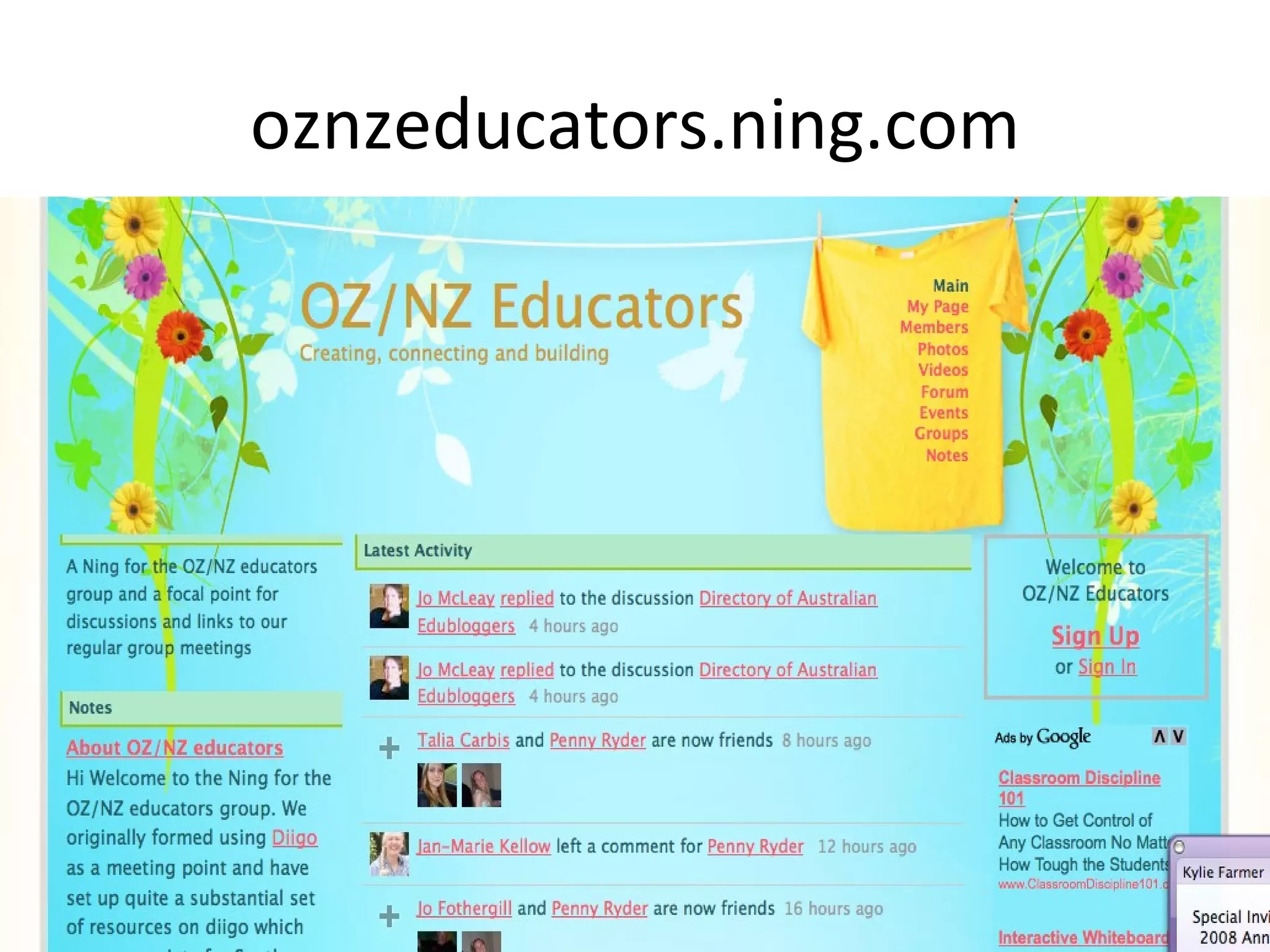 oznzeducators.ning.com 