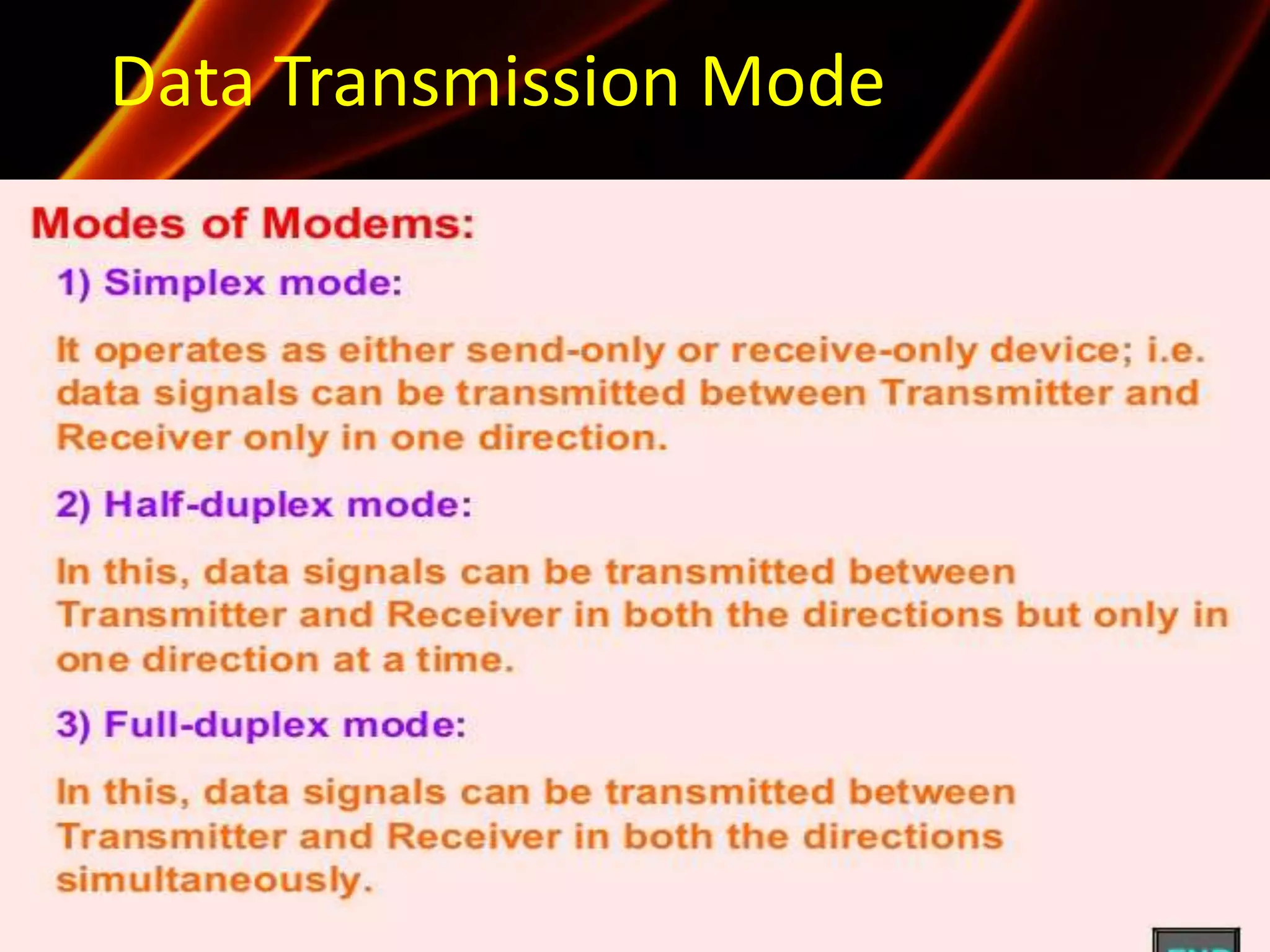 Data Transmission Mode
 