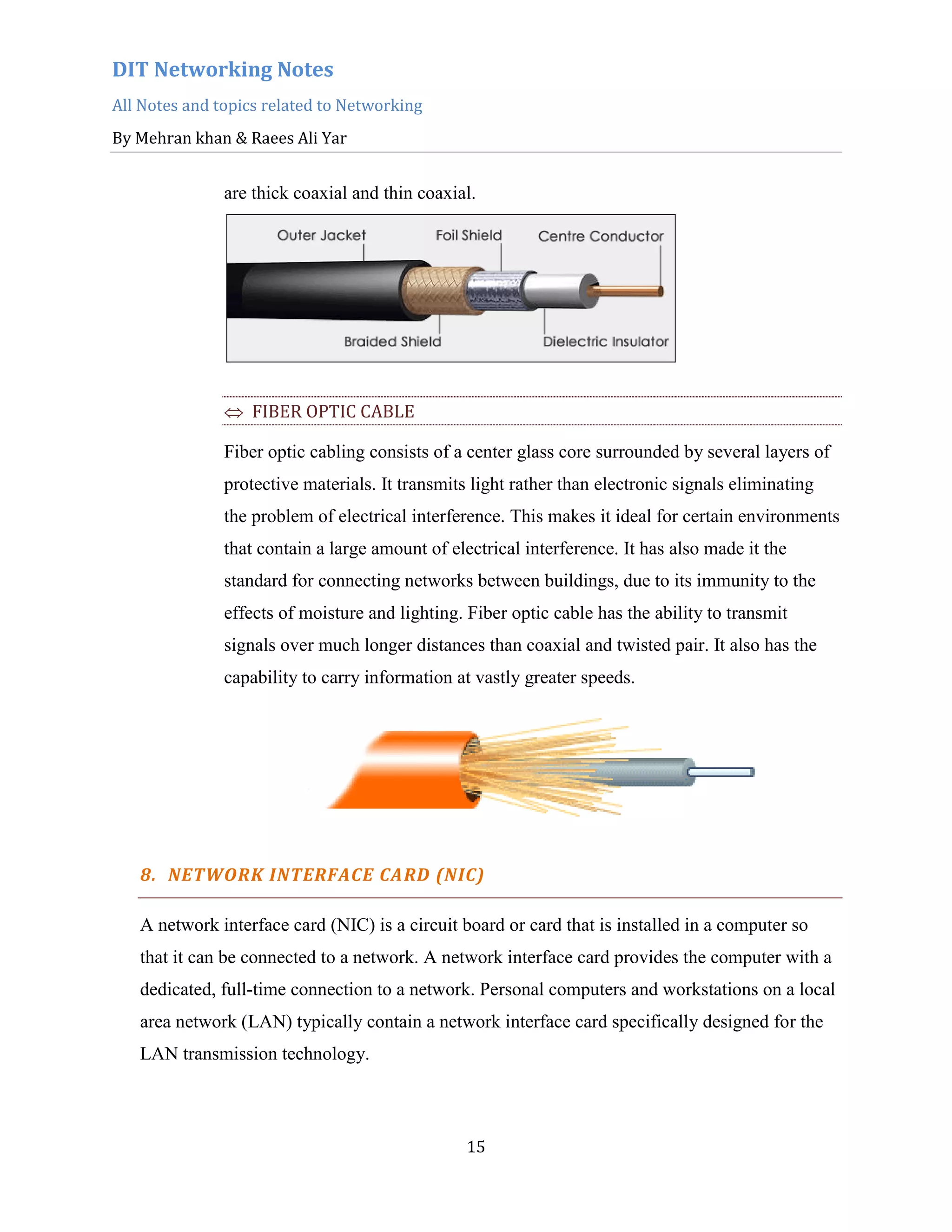 Networking Notes For DIT Part 1 | PDF