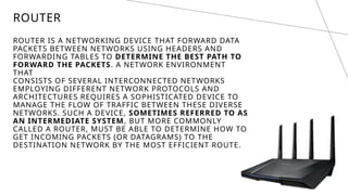 Intermediate Header The following are the types of cables used in networks and other ...