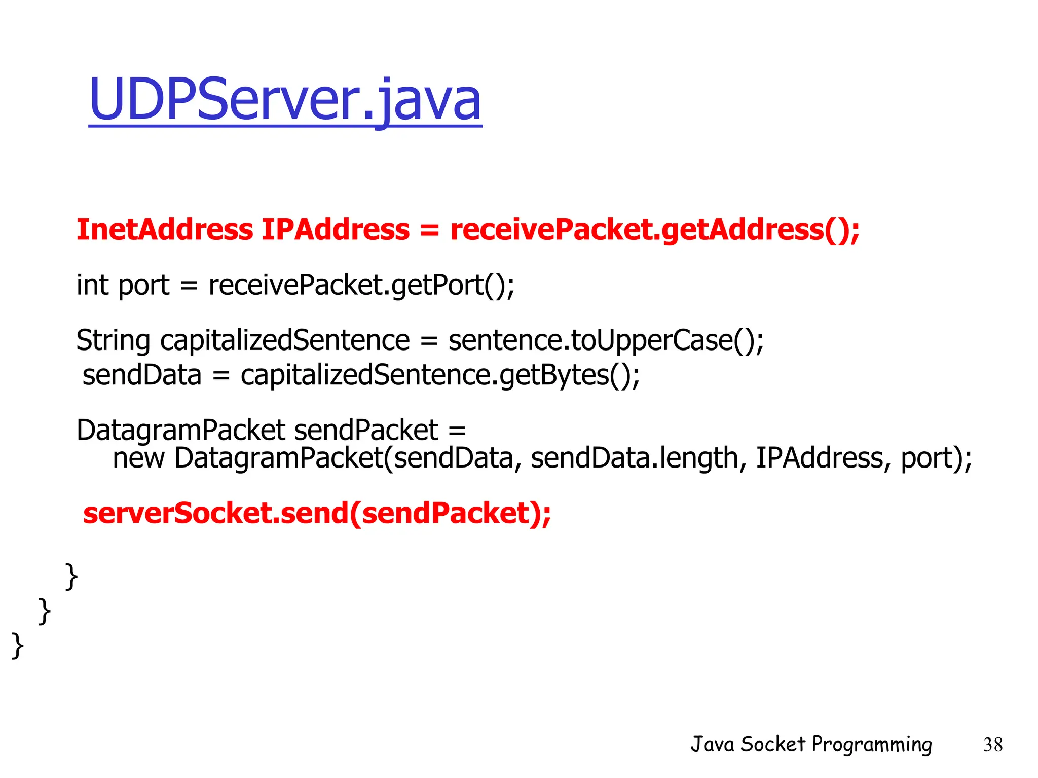 Networking.ppt(client/server, socket) uses in program | PPT