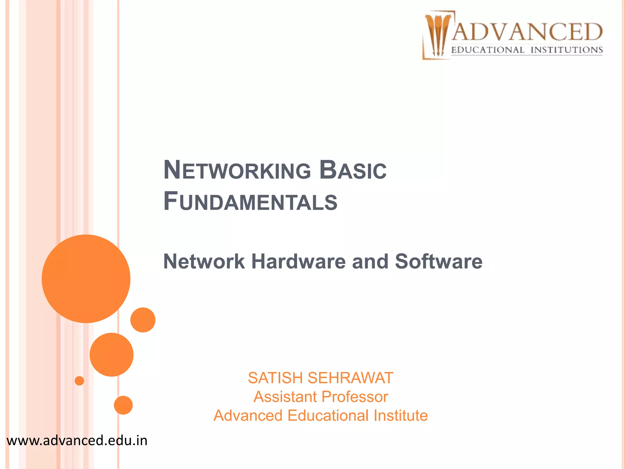 Networking basic fundamental | PPTX