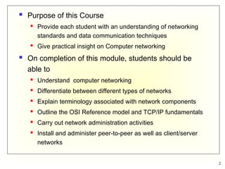 Comprehensive Introduction to Computer Networking Concepts and ...