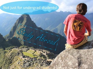 Not just for undergrad students!

 