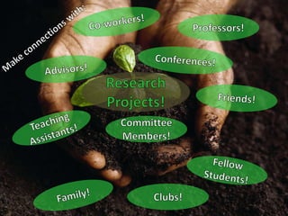 You’re never done networking!

 