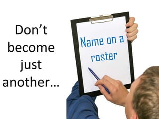 Making a ‘networking speech’

 