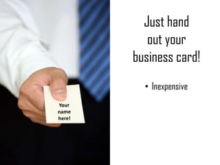 Follow up
connections
with an
email.

 