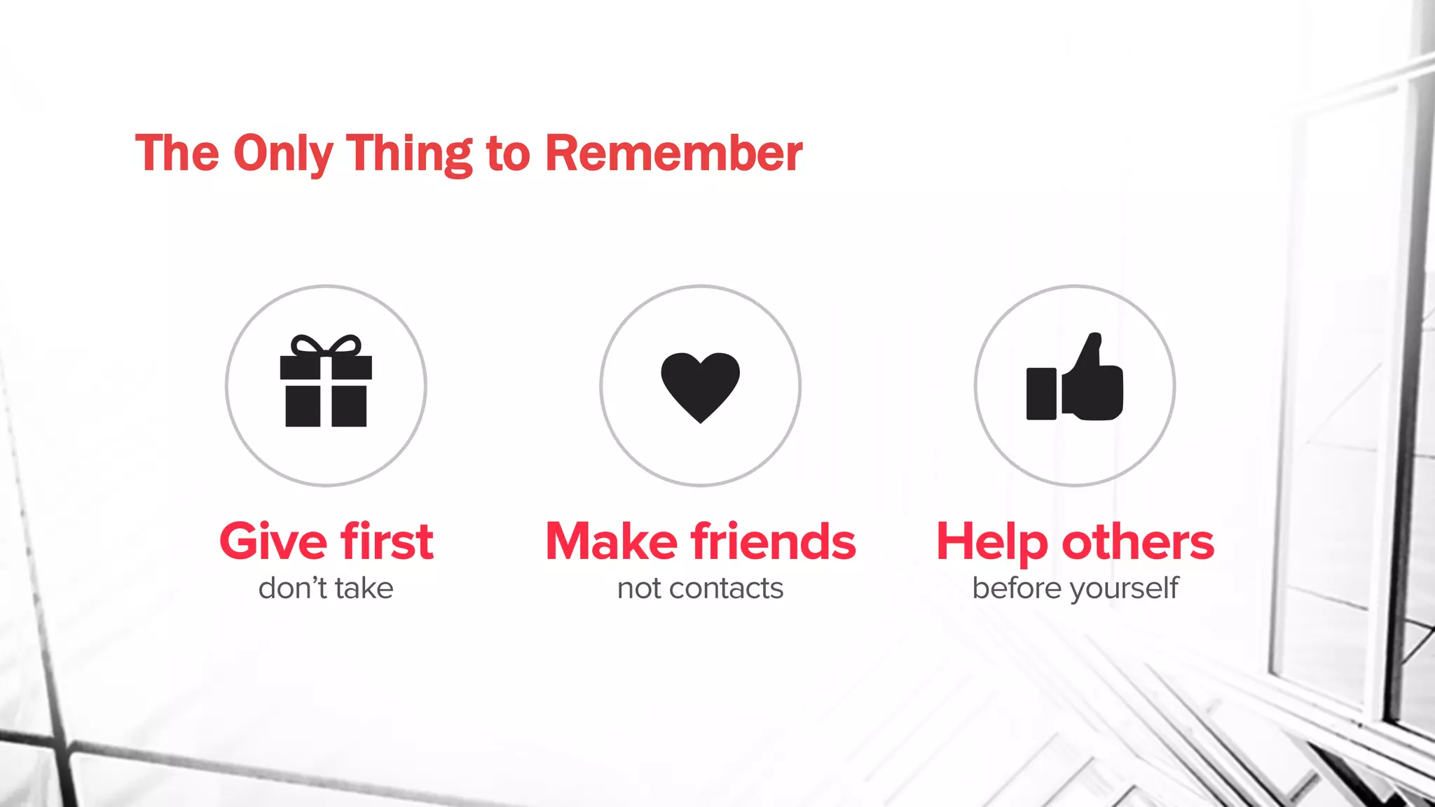 The Only Thing to Remember
 