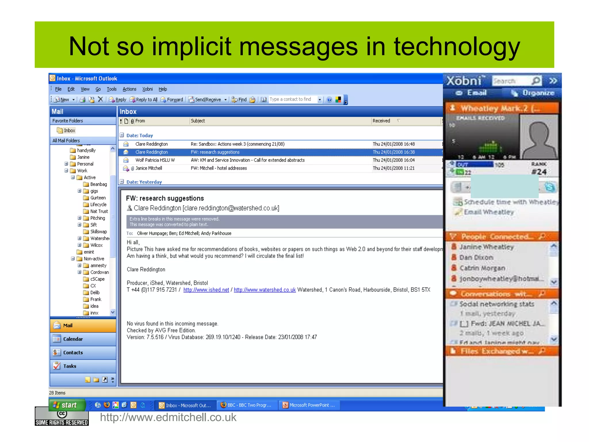 Not so implicit messages in technology 