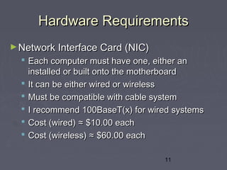 User Computer Network Requirements Networking peer-to-peer-powerpoint-presentation4410 (1) | PPT