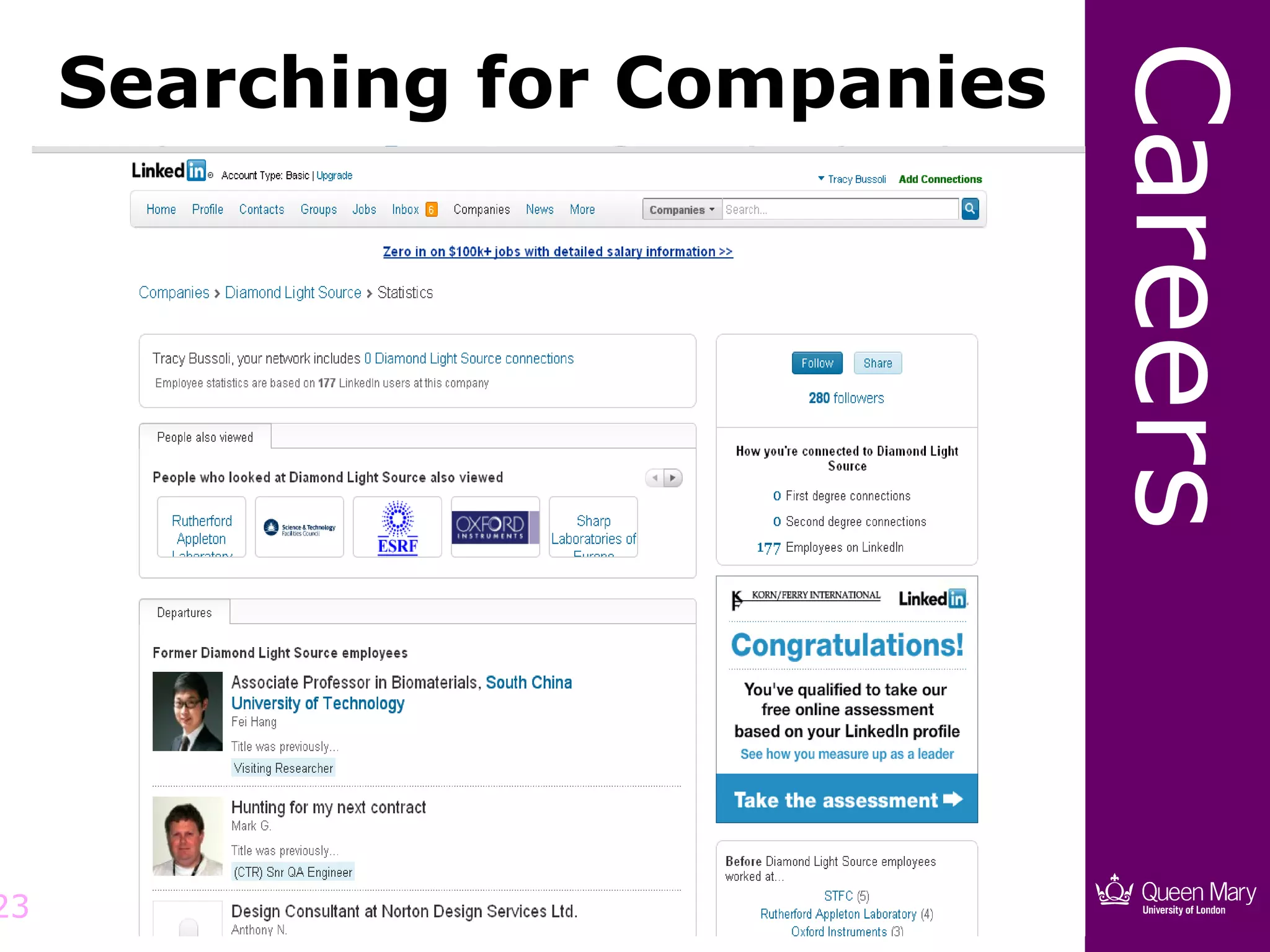 Searching for Companies




                               Careers
23
 