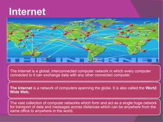 Networking and internet | PPTX