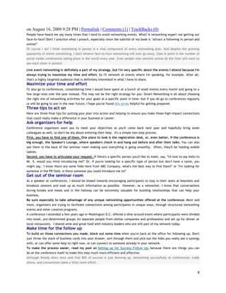 Networking At Conferences