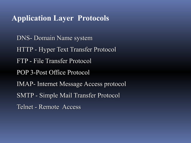 Networking- OSI Layer Protocol Functions | ODP | Computer Peripherals ...