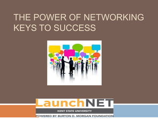 THE POWER OF NETWORKING
KEYS TO SUCCESS
 