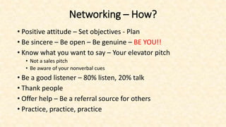 Networking  - Empowering Leaders - Bowman, 2016