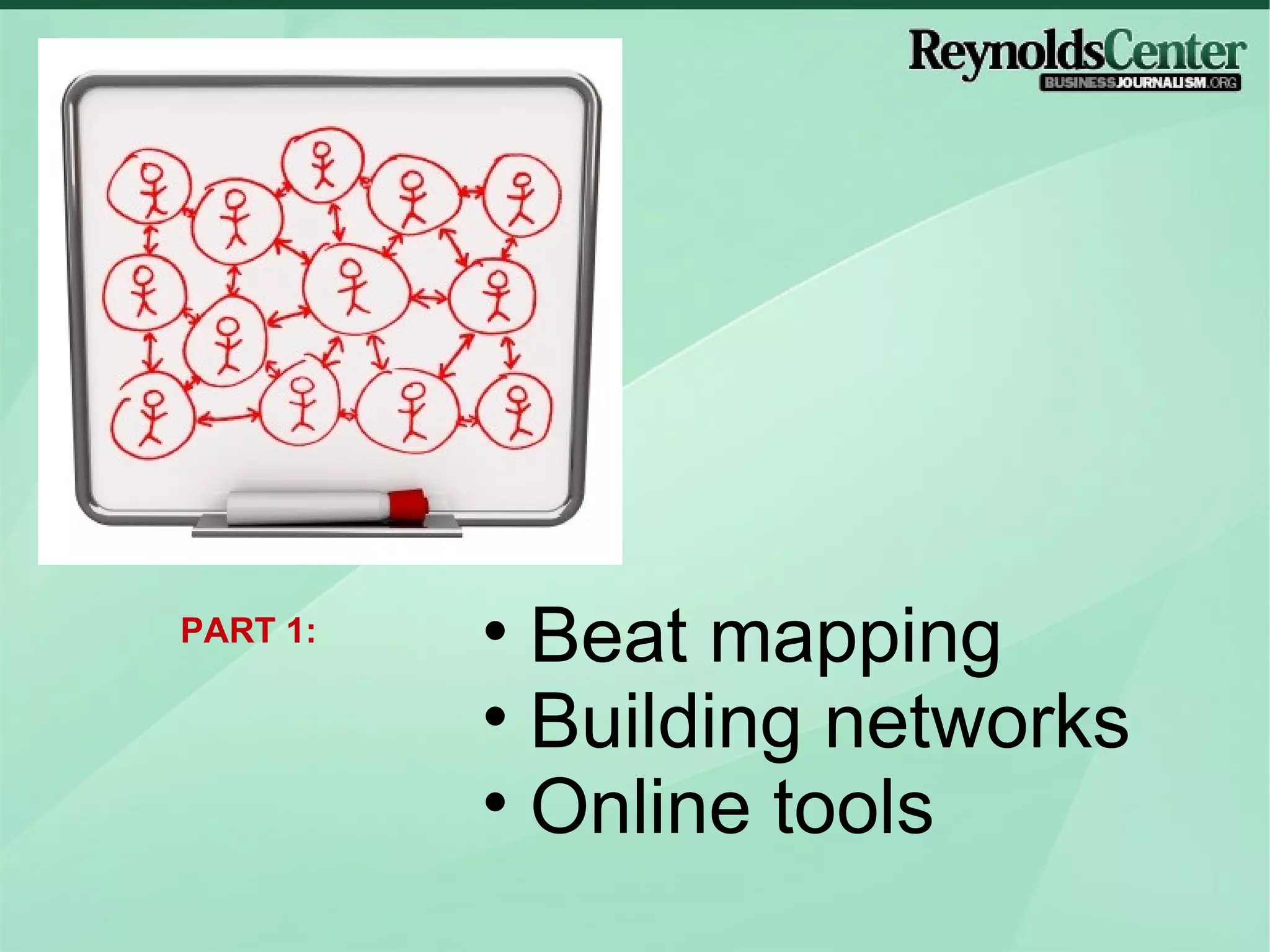 Beat mapping Building networks Online tools PART 1: 