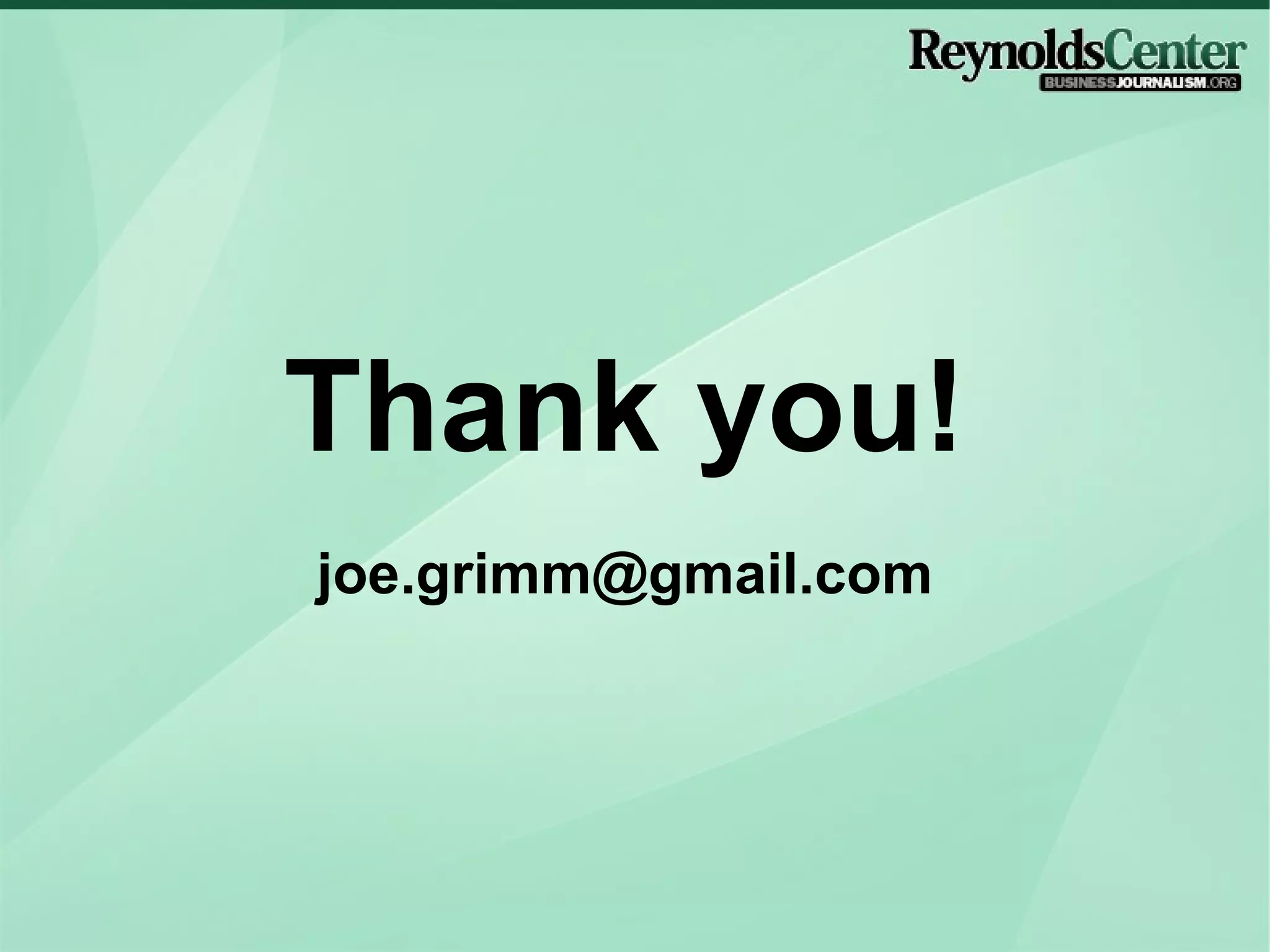 Thank you! [email_address] 