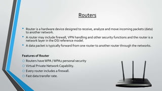 Networking Components | PPTX