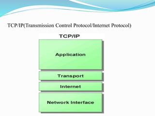 TCP/IP(Transmission Control Protocol/Internet Protocol)
 