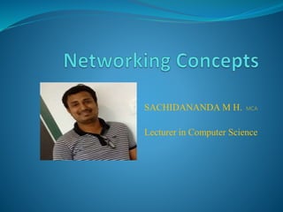 SACHIDANANDA M H. MCA
Lecturer in Computer Science
 