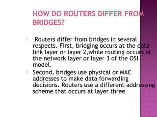 Networking devices | PPT