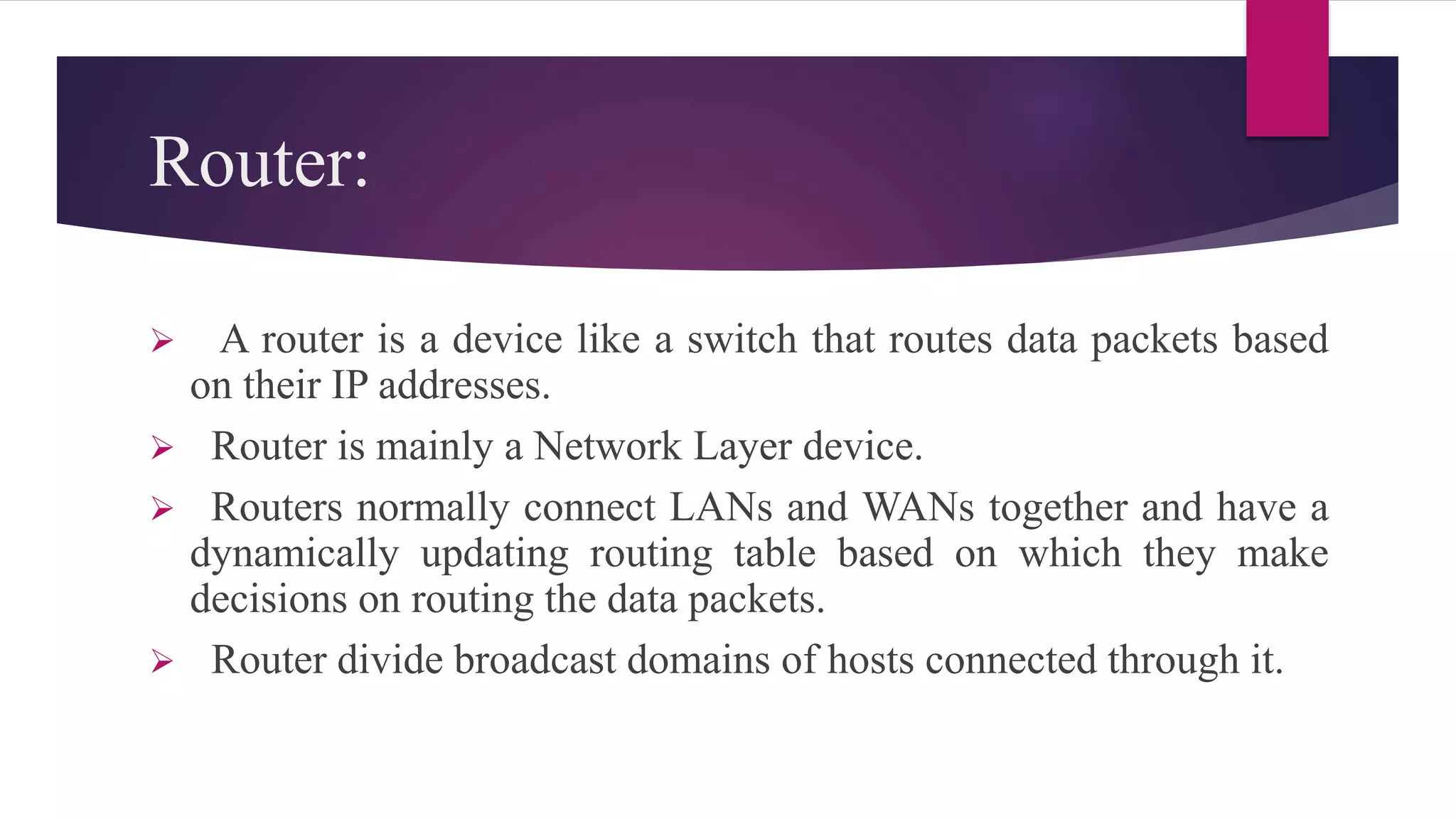 Networking devices | PPTX