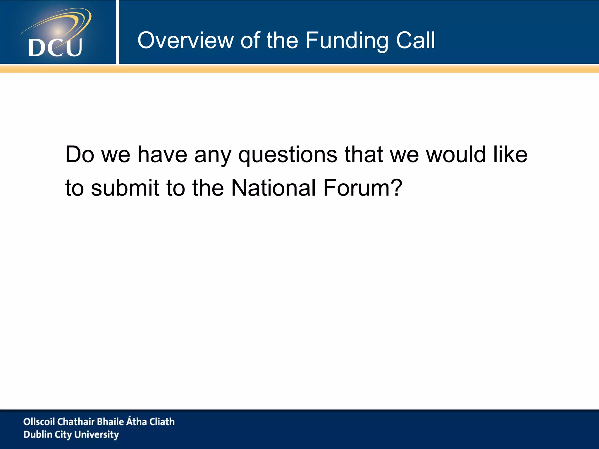 Identification of Potential Projects
 