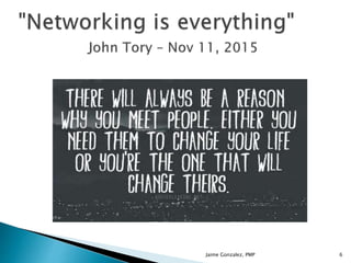 Jaime Gonzalez, PMP 6
 