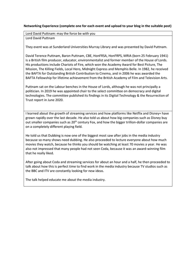 Networking Experience Template.docx