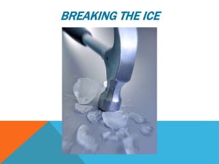 BREAKING THE ICE
 