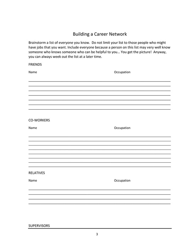 Networking handout PDF