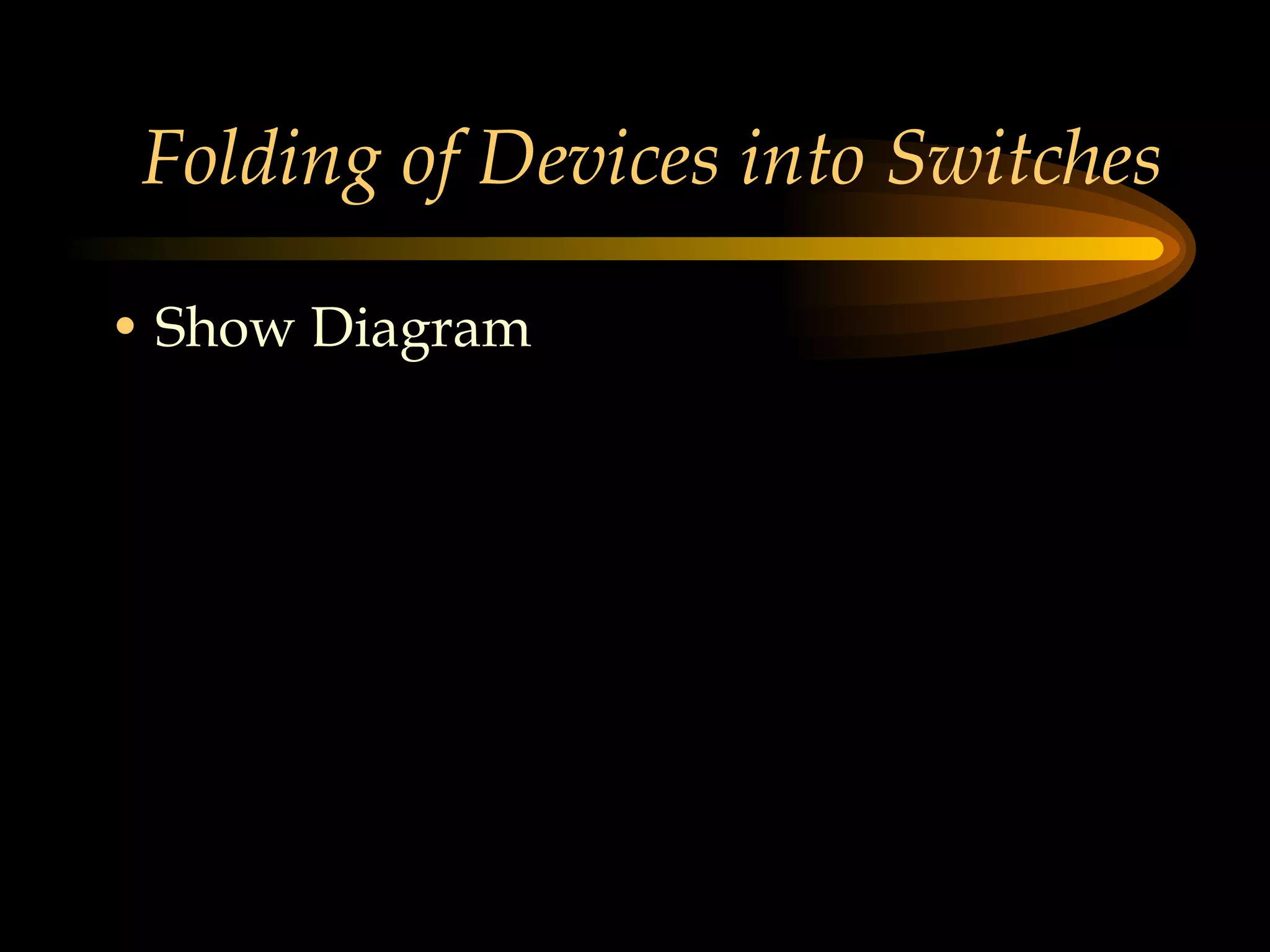 Folding of Devices into Switches Show Diagram 
