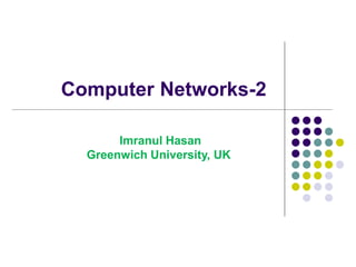 Computer Networks-2
Imranul Hasan
Greenwich University, UK
 