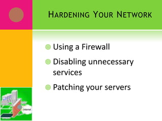 Securing the Administrator accountAt least one network user must have the authority to use the network without any of the restrictions imposed on other users.This user is called the administrator.    Anyone who knows the default administrator username and password can access your system with full administrator rights and privileges, thus bypassing the security restrictions that you so carefully set up.