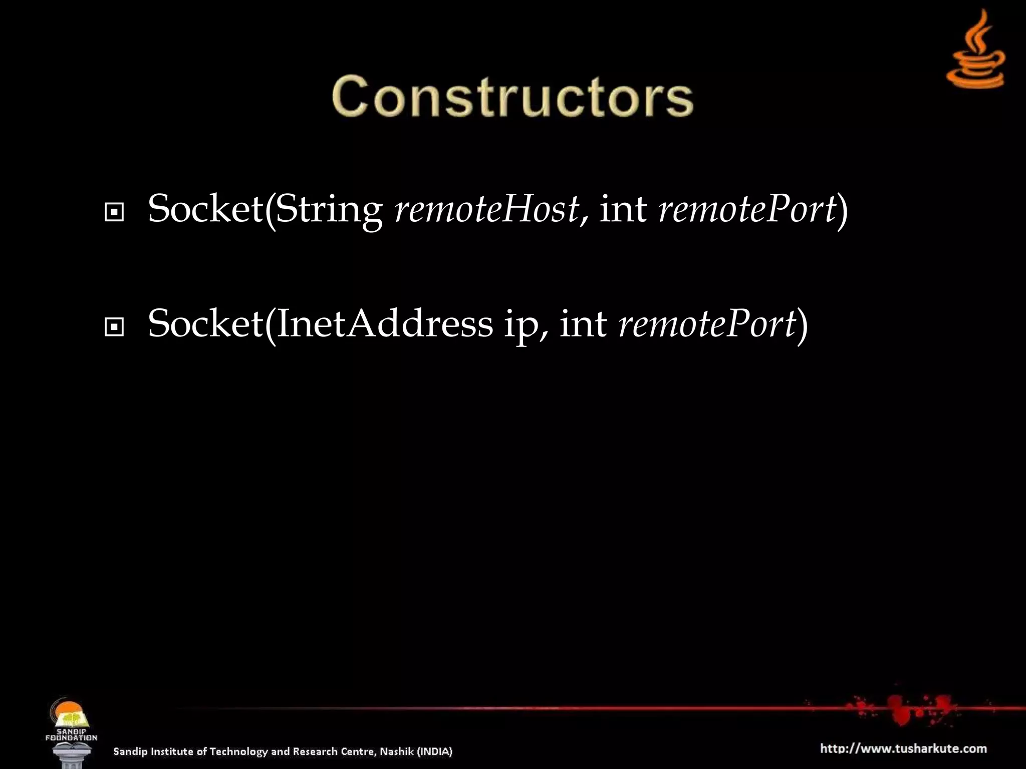 Networking in Java | PPT