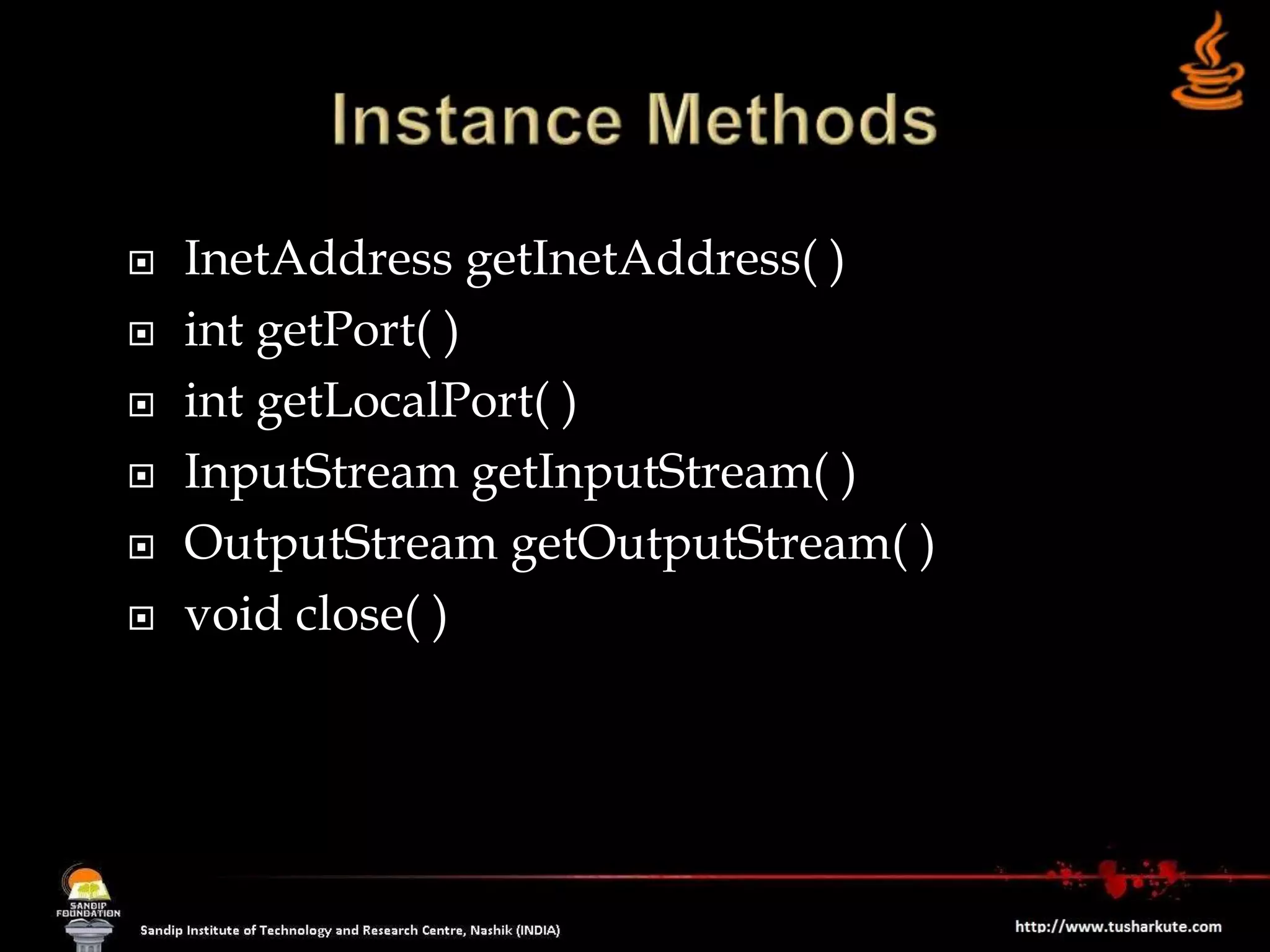 Networking in Java | PPT