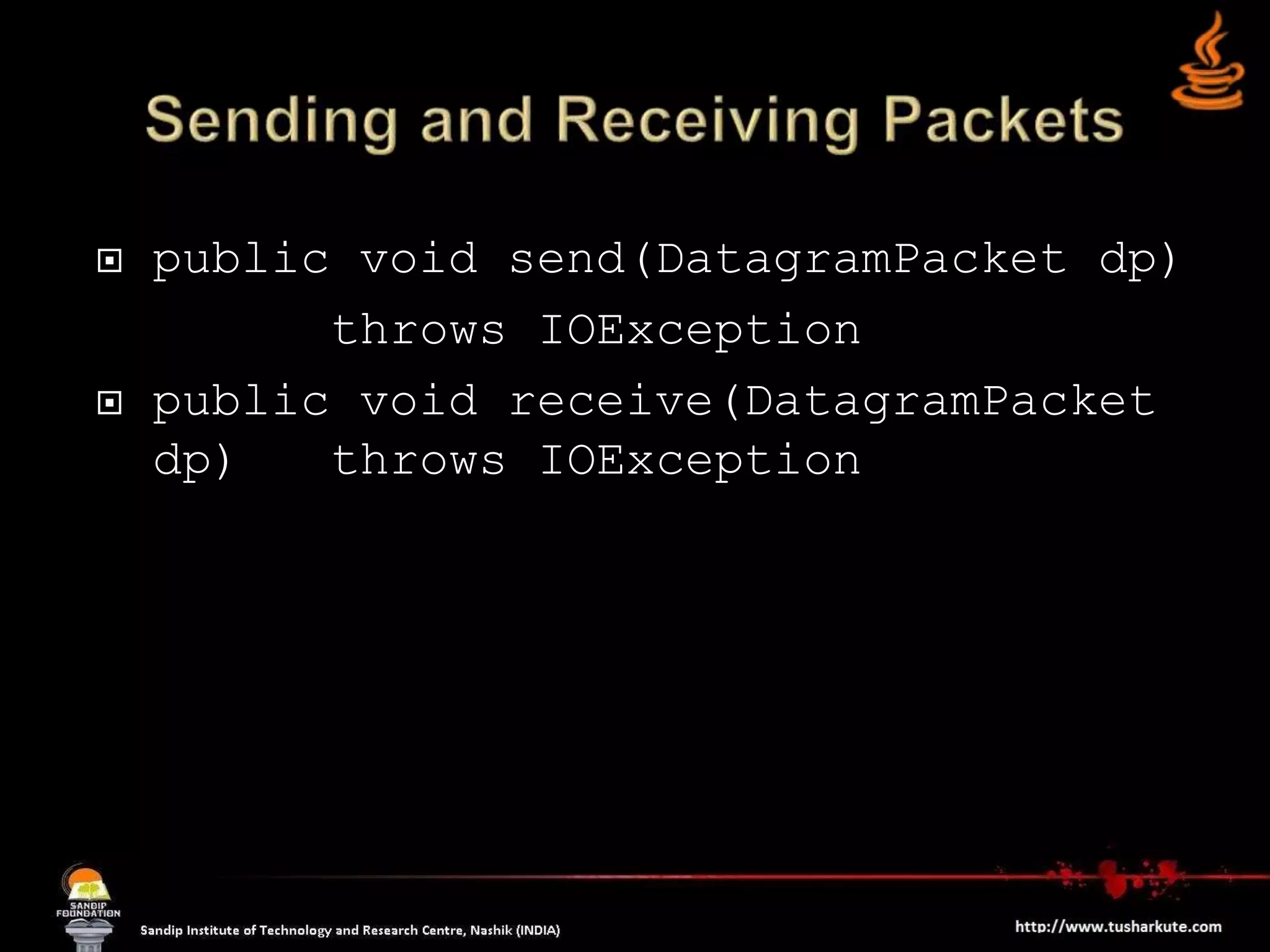 Networking in Java | PPTX