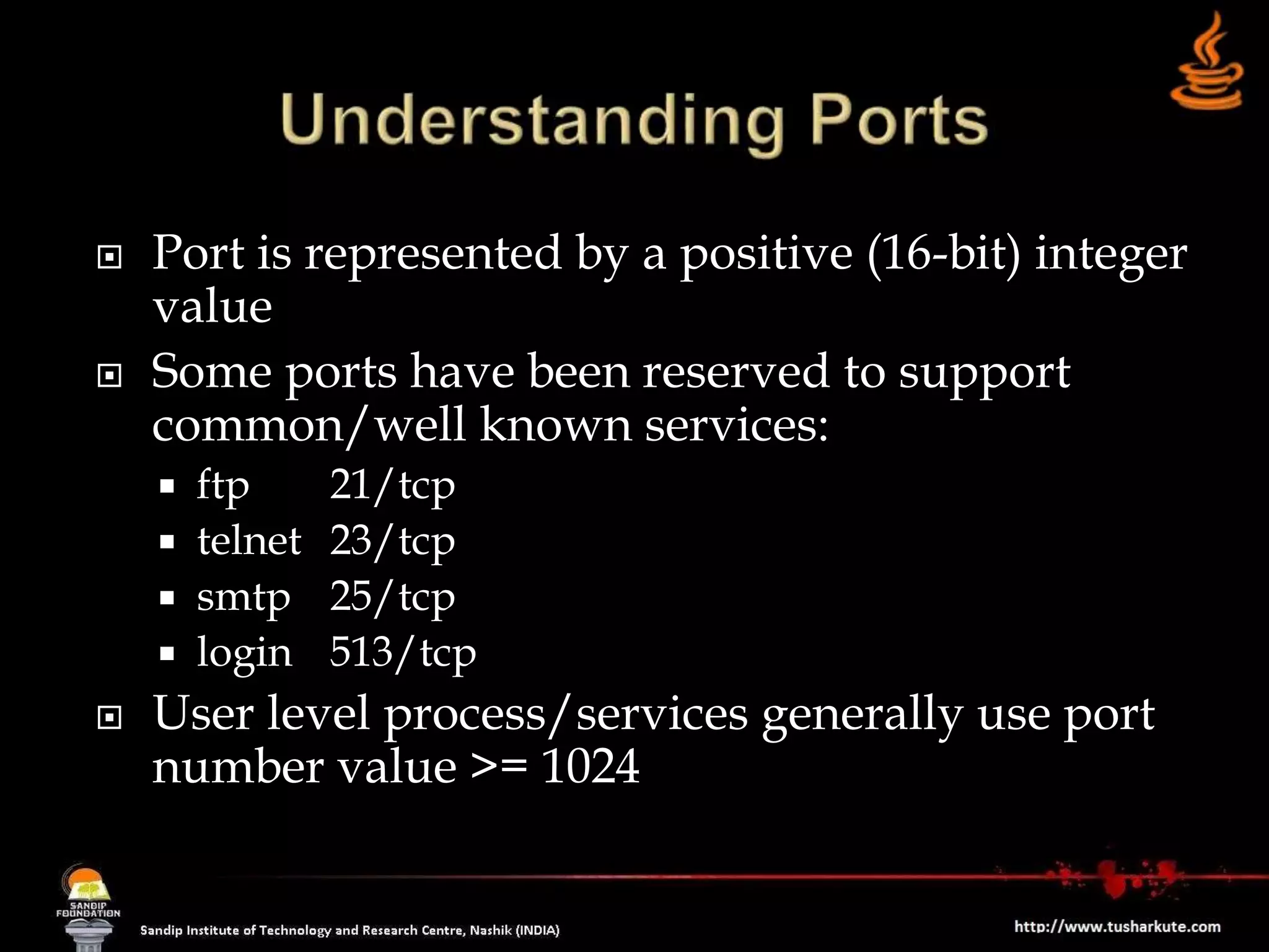 Networking in Java | PPT