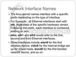 Networking in linux | PPTX