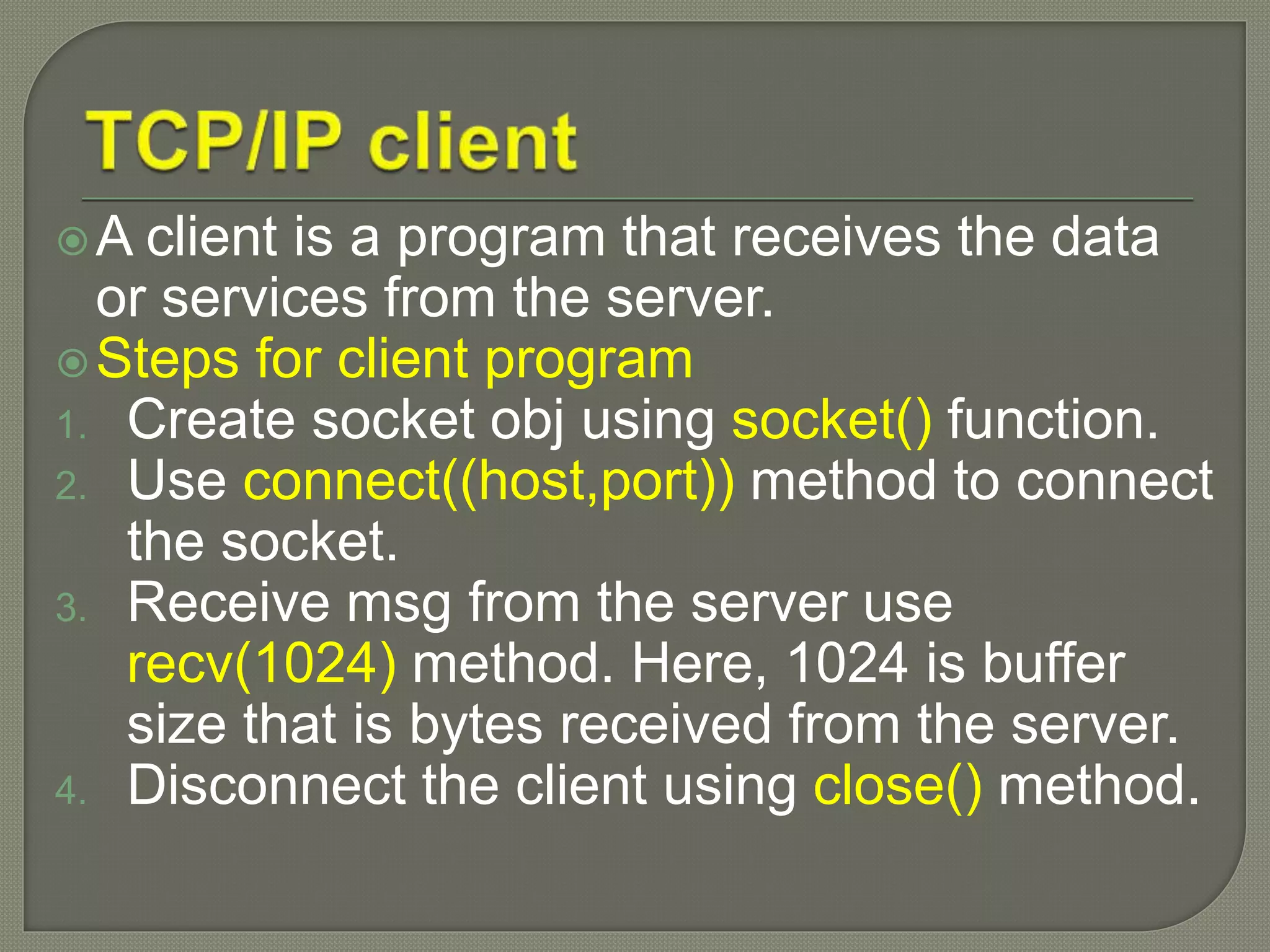 Networking in python by Rj | PPTX