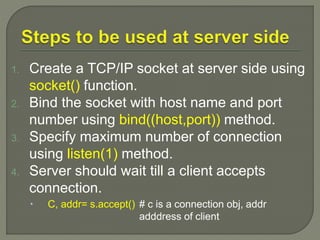 Networking in python by Rj | PPTX