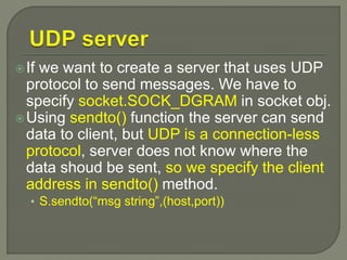 Networking in python by Rj | PPT