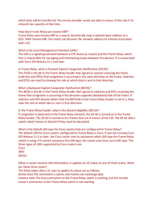 Networking interview questions and answers