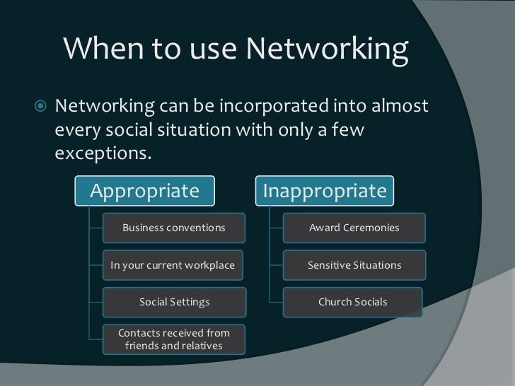 Networking in the workplace finished